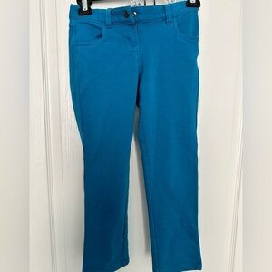 Hanna jersey cotton turquoise pants, size 6-7Y (120), NWOT